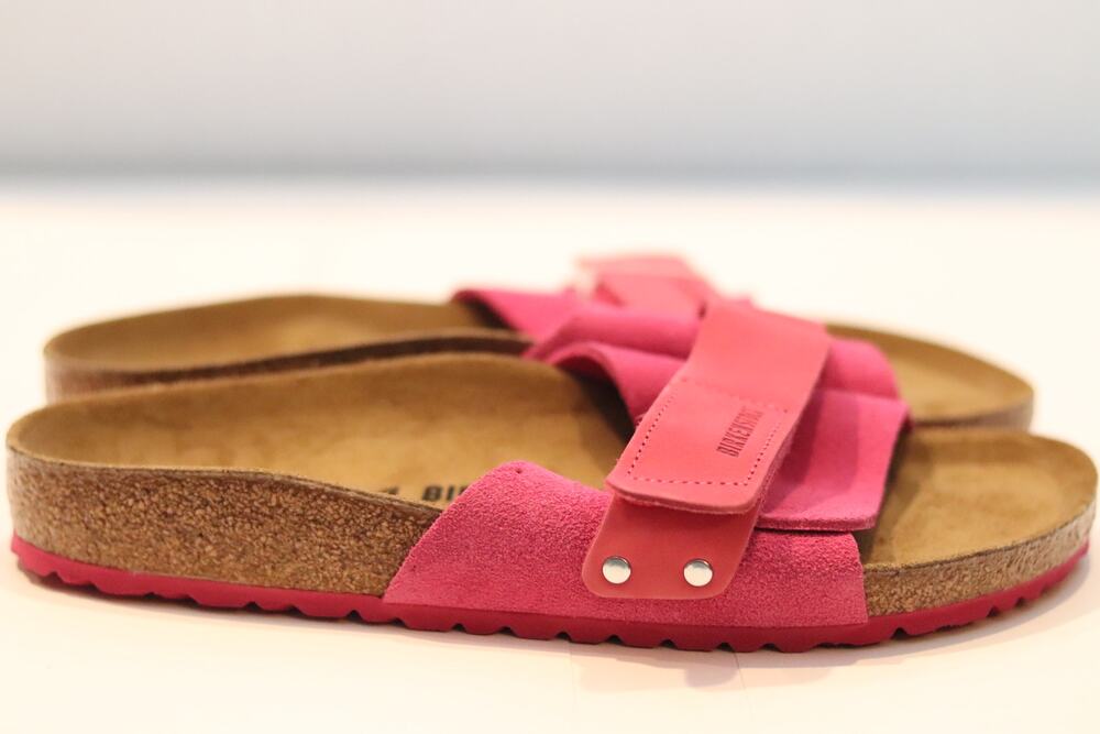 Birkenstock Oita Suede Leather Sandals Sz 42